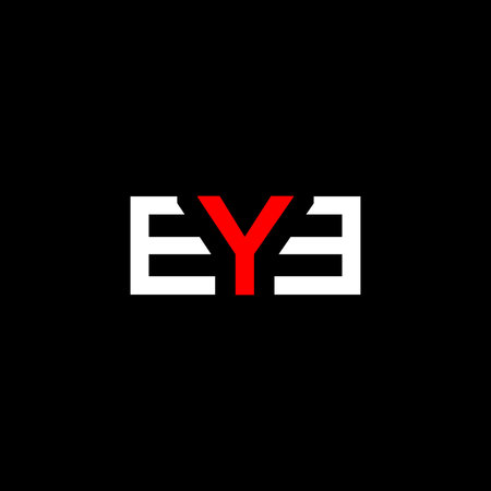 EYE letter creative design, Alphabet EYE icon template.のイラスト素材