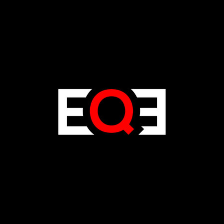 EQE letter creative icon design, Alphabet EQE icon template.のイラスト素材
