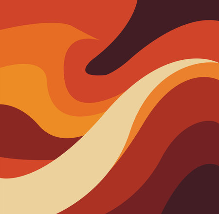 Abstract Flowing Teal and Cream Shapes. abstract background with waves.