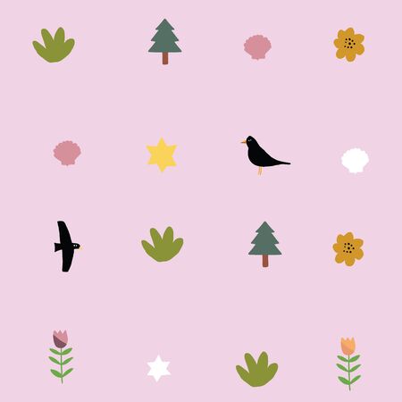 This pattern is great for scrap booking, invitations, birthday parties, textile. Design by Alicia Ard.のイラスト素材