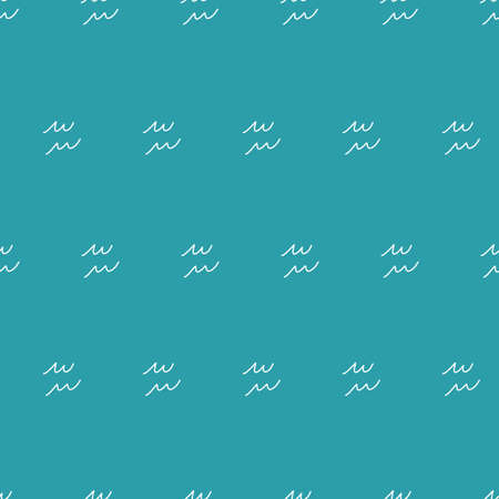 Seamless repeat vector sketchy water pattern.のイラスト素材