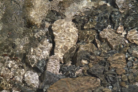 Rocks under the waterの写真素材