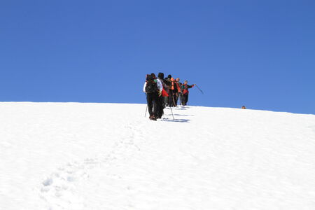 Winter hiking in Llapi, Kosovoのeditorial素材