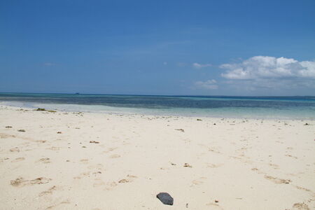 Sandy beach in Zanzibarの写真素材