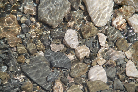 Rocks under the waterの写真素材