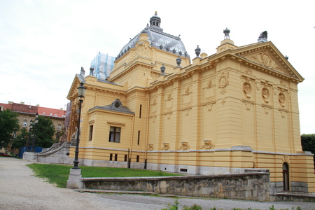 Building in Zagreb city center in Croatiaのeditorial素材