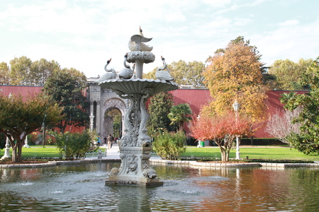 An ornament from Ottoman empire in Dolambahce, Turkeyのeditorial素材