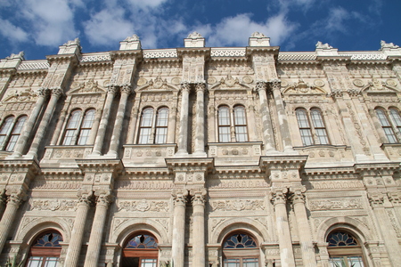Royal building from Ottoman empire in Dolmabahce, Istanbul, Turkeyのeditorial素材
