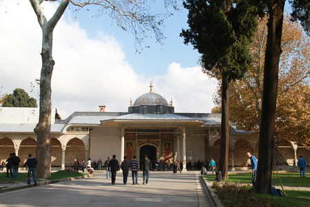 Entrance into Topkapi palace, Istanbul, Turkeyのeditorial素材
