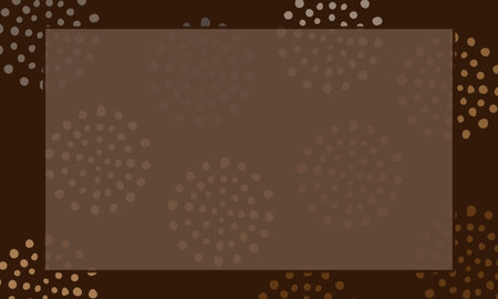 Brown background with circle ornament. Background for presentation needs.のイラスト素材