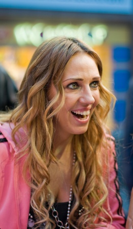 Frankfurt, Germany - February 18, 2011 - Loona (Marie-JosÃ© van der Kolk) presents and signs her new single CD "El Cucaracho - El Muchacho"のeditorial素材