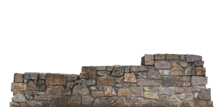 Winners podium made of stone, white backgroundの写真素材