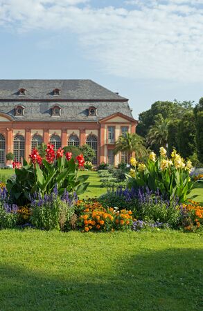 Orangerie and Orangerie garden in Darmstadt Hesse, Germanyのeditorial素材