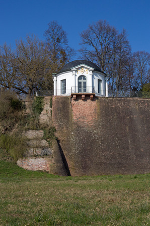 Breakfast temple in Aschaffenburg at the river Main (Bavaria, Germany)の写真素材