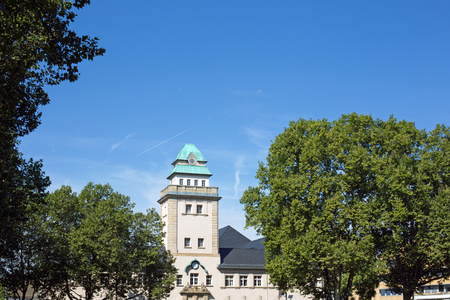 Jugendstilbad (Art Nouveau bath) in Darmstadt (hesse, germany), exteriorのeditorial素材