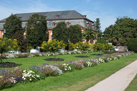 Orangerie and Orangerie garden in Darmstadt (Hesse, Germany)の写真素材