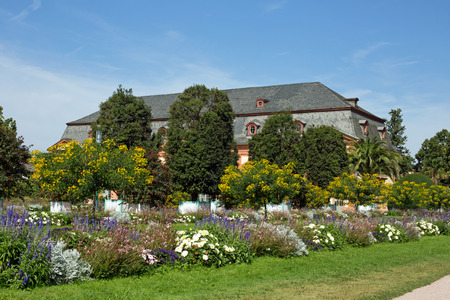 Orangerie and Orangerie garden in Darmstadt (Hesse, Germany)の写真素材