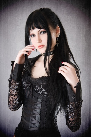 Gothic girlの写真素材