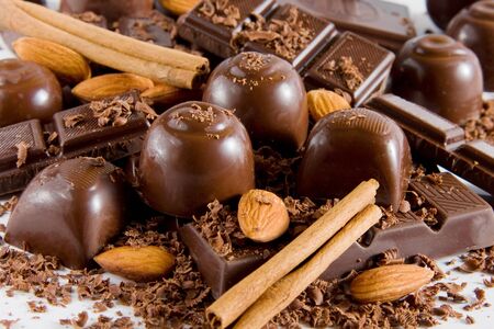 Delicious chocolate mixの写真素材