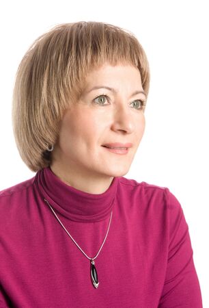 Portrait of a mature womanの写真素材