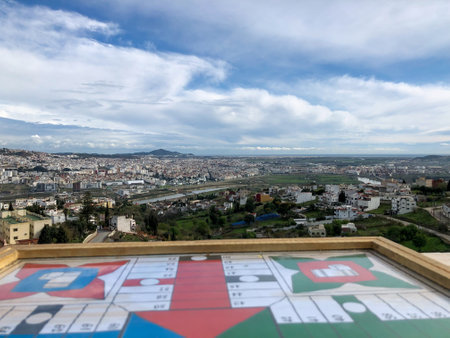 Play Parchis on a panoramic viewの写真素材
