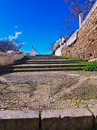 Staircase, crafted from natural limestone rock formations. Located in the heart of the old city,...