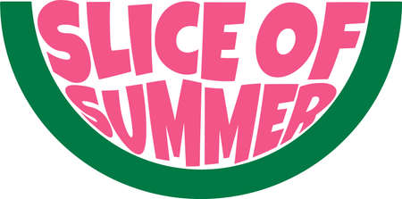 Sliced watermelon character vector for summer concept banners, wallpaper, flyers, invitation,...
