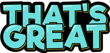 That's great lettering vector illustrationのイラスト素材