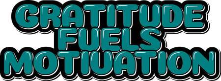 <p>This elegant vector lettering design features the motivational quote "Gratitude fuels motivation" in teal and white colors. A design to inspire your team on Employee Appreciation Day.</p>のイラスト素材