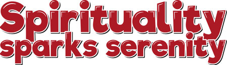 Intricate Islamic art vector design with the quote "Spirituality sparks serenity" for Ramadan. This design is perfect for creating elegant Ramadan-themed invitations and cards.のイラスト素材