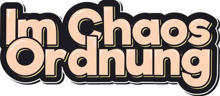 Thought-provoking quote about finding order in the midst of chaos.のイラスト素材