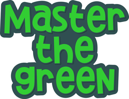 Striking lettering vector design for golfers who aspire to master the green.のイラスト素材