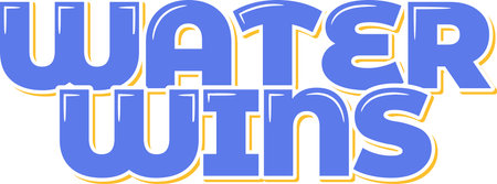 A lettering design of a motivational quote about the benefits of water.のイラスト素材