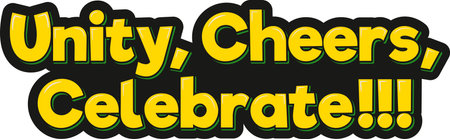 Aesthetic lettering design with a festive theme.のイラスト素材