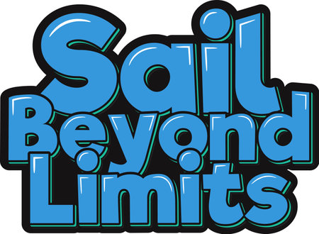 Set sail into a world without boundaries.のイラスト素材