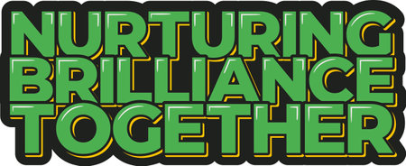 An elegant vector design that represents the collaborative nurturing of brilliance.のイラスト素材