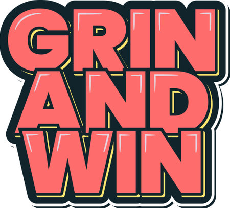 A vibrant and energetic lettering design that radiates positivity and motivation.のイラスト素材