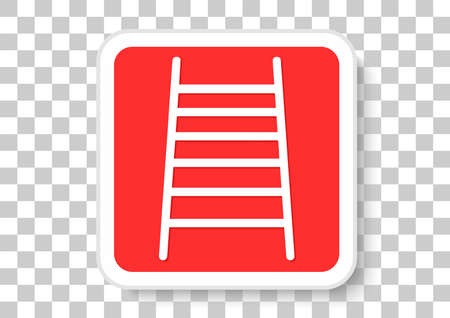 Ladder equipment industrial sign illustration.のイラスト素材