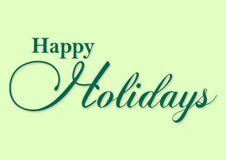 happy holidays typographyのイラスト素材