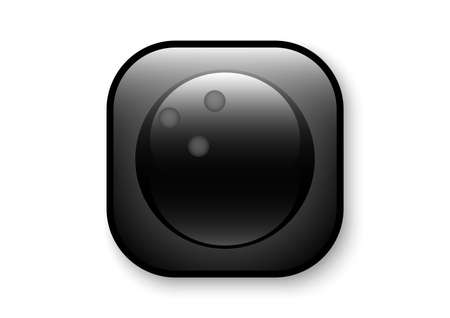 bowling sport ball iconのイラスト素材
