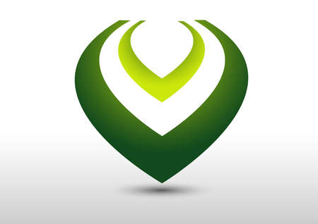 nature logo design conceptのイラスト素材