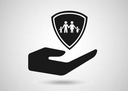 family insurance protection logoのイラスト素材