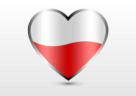 love country poland flagのイラスト素材