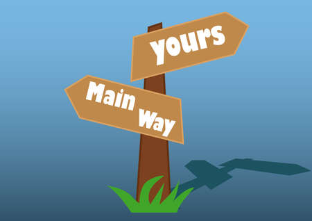 illustrations of direction life mindsetのイラスト素材