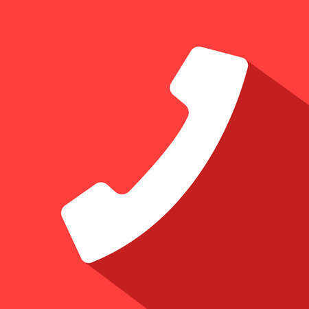 call flat icon colorのイラスト素材