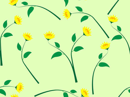 floral decoration seamless patternのイラスト素材