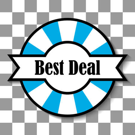 vector design of best deal badgeのイラスト素材