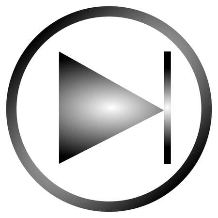 vector design of play next buttonのイラスト素材