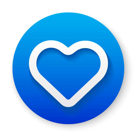 outline love icon buttonのイラスト素材