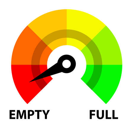 gas fuel indicator designのイラスト素材